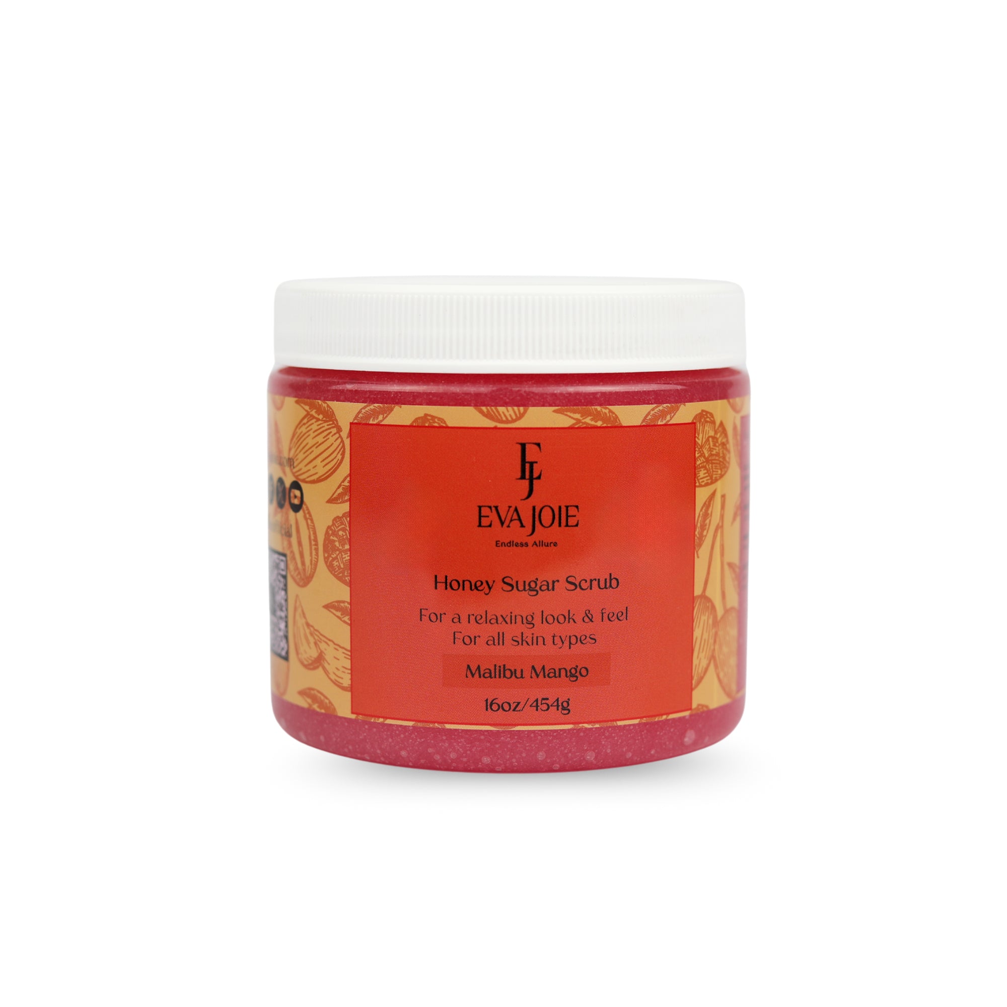 Honey Sugar Scrub – Malibu Mango 16 oz